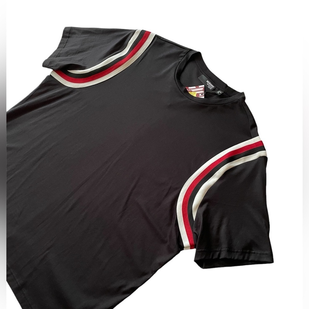 MURANO LIQUID LUXURY BANDED TEE